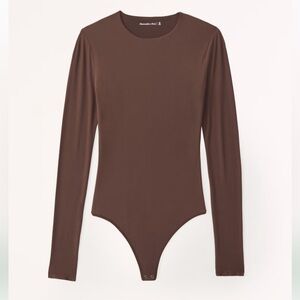 Abercrombie & Fitch Soft Matte Seamless Long-Sleeve Crew Bodysuit